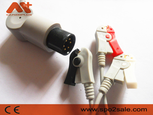 Szmedplus AAMI EKG Kabloları ve Leadwires 6 Pin 3 Lead EKG Kablosu TPU AHA Clip