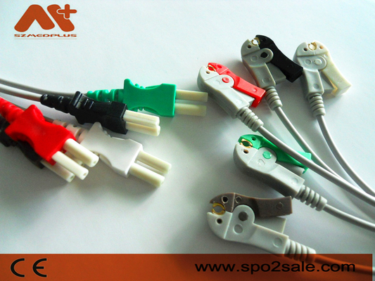 Spacelabs Uyumlu 5 uçlu klips EKG Leadwire - 700-0006-10
