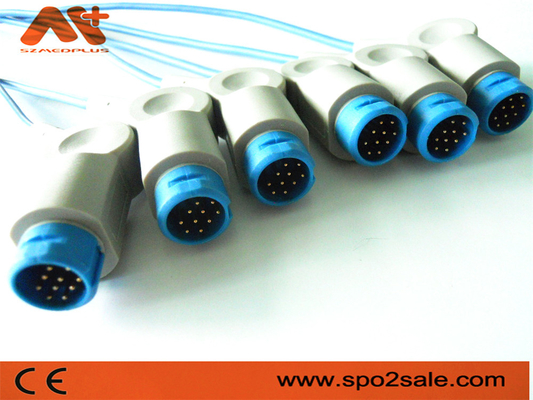8 Pinli Hasta Monitör Aksesuarları Philips Spo2 Kablosu 12 Pinli