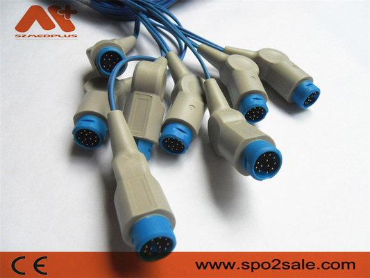 8 Pinli Hasta Monitör Aksesuarları Philips Spo2 Kablosu 12 Pinli