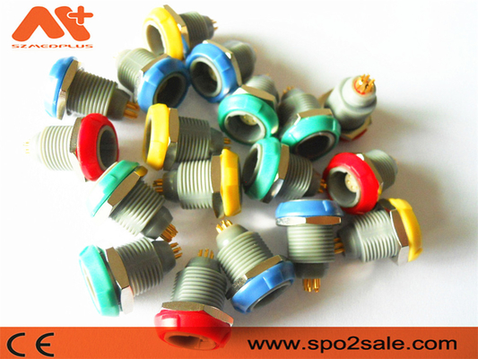(G51M08-P04LJG0-0080) 1P çekme itme 4 pin tek çentik Plastik soket, plastik, Yeşil