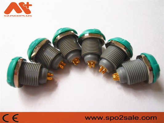 (G51M08-P04LJG0-0080) 1P çekme itme 4 pin tek çentik Plastik soket, plastik, Yeşil