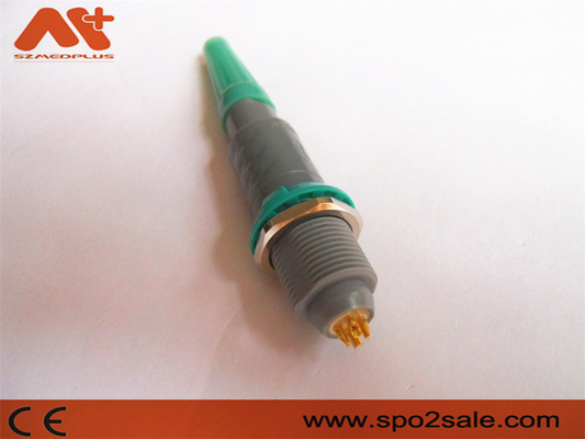 (G51M08-P04LJG0-0080) 1P çekme itme 4 pin tek çentik Plastik soket, plastik, Yeşil