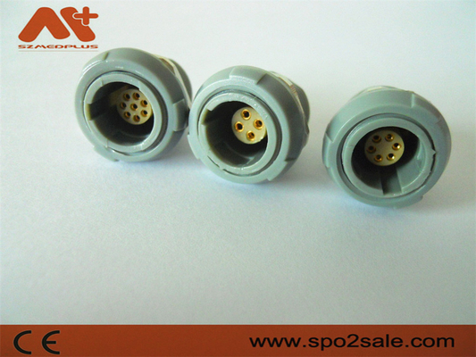 (G51M07-P06LFD0-0070) 1P çekme itme 6 pin tek çentik Plastik soket, plastik, Gri