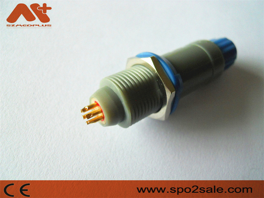 (S21M07-P05MJG0-527S) 1P çekme itme 5 pinli tek çentikli plastik konektör, Gri Kabuk, Mavi Kılıf, 5.0 mm kablo için
