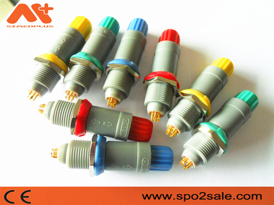1P Tull Push 6Pin Plastik Plug Gri Kablo Sağlık Cihazı Bağlayıcıları için Gri Kol