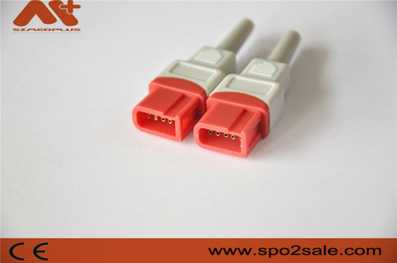 10pin Kırmızı renkli Uyumlu Spacelabs IBP kablosu için uyumlu IBP konektörü