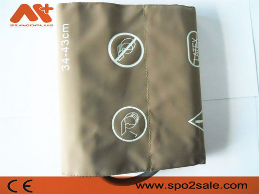 NIBP Büyük Yetişkin Kan Basıncı Manşeti PU Philips M1575A Tek hortum