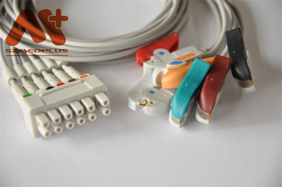 GE Marquette Holter Kablosu EKG Telemetri Leadwire 421932-001 6 Lead Clip