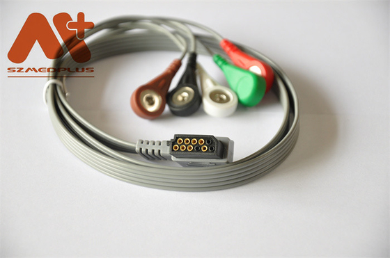 Philips Uyumlu EKG Holter Kablosu 989803157491 5 Uçlu Geçmeli