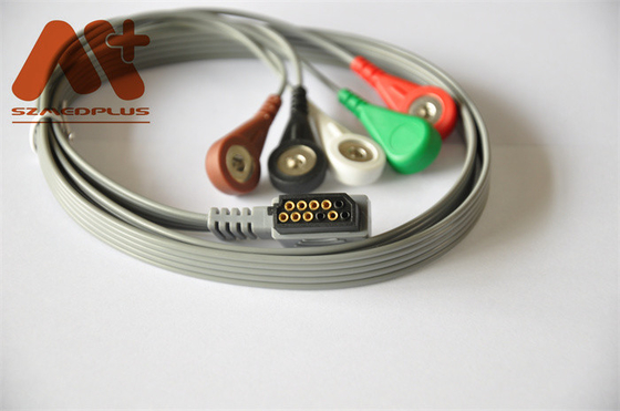 Philips Uyumlu EKG Holter Kablosu 989803157491 5 Uçlu Geçmeli