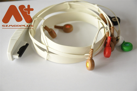 Tıbbi TPU 10 Kurşun Holter Kablosu Harç Ekg Kablosu AHA - 9293-034-50