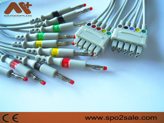 11 Pinli GE Marquette EKG Leadwire 10 Kurşun Muz - 38401816