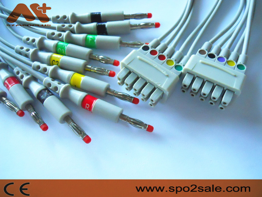 11 Pinli GE Marquette EKG Leadwire 10 Kurşun Muz - 38401816