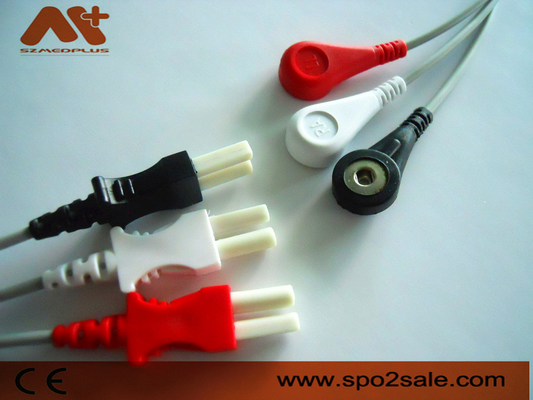 Spacelabs Uyumlu 3 uçlu ek EKG Leadwire - 700-0007-00