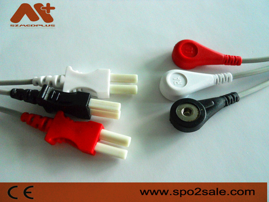 Spacelabs Uyumlu 3 uçlu ek EKG Leadwire - 700-0007-00