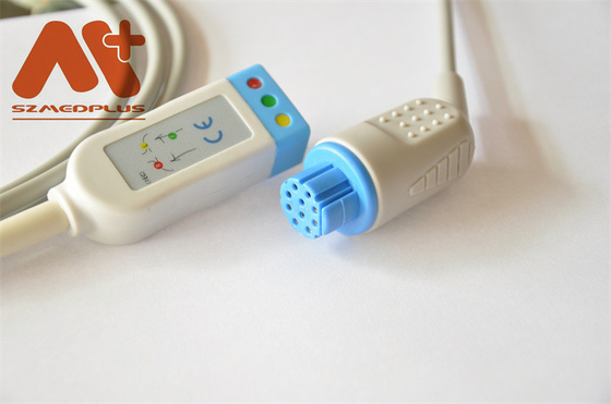 AS/3 CS/3 Kardiyokap I için CFS Datex Ohmeda EKG Kablosu 10 Pin 3 Kurşun 545300