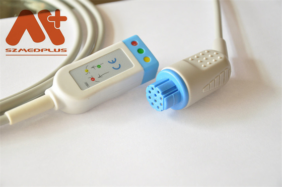 AS/3 CS/3 Kardiyokap I için CFS Datex Ohmeda EKG Kablosu 10 Pin 3 Kurşun 545300