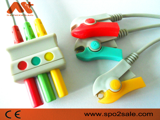 Draeger Uyumlu 3 Uç Klipsi EKG Leadwire - MP03411