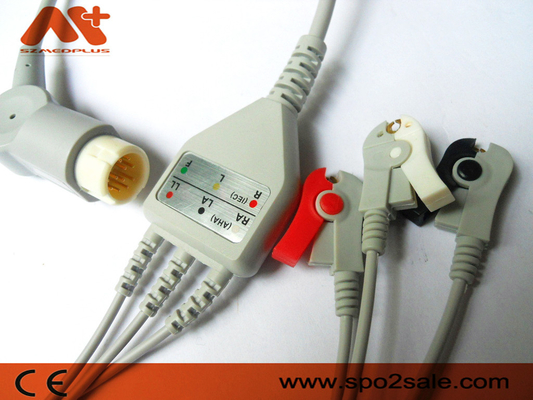 Philips Uyumlu 3 Uçlu Klipsli Doğrudan Bağlantılı EKG Kablosu - M1970A