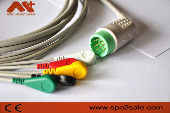 Stryker > MEDTRONI > Physio Control Uyumlu 5 Uçlu Snap Doğrudan Bağlantılı EKG Kablosu - 11110-000066
