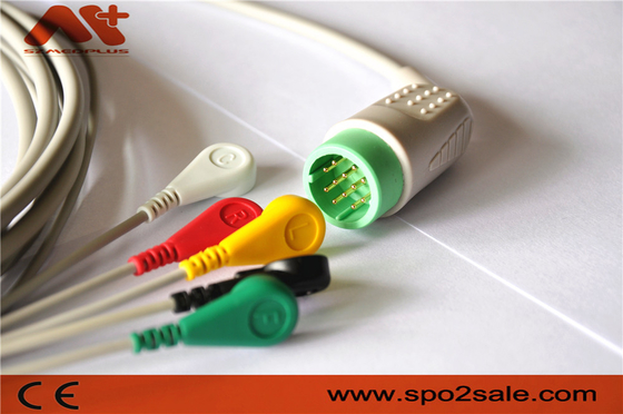 Stryker > MEDTRONI > Physio Control Uyumlu 5 Uçlu Snap Doğrudan Bağlantılı EKG Kablosu - 11110-000066