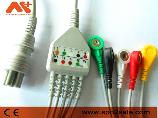 Colin BP-88S BP-S510 M9500 Hasta Monitör Kabloları Ekg 6 Pinli Kablo