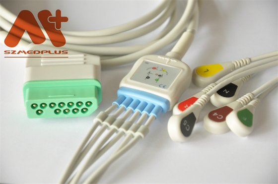 12Pin Nihon Kohden EKG Kablosu 6 Uçlu Geçmeli