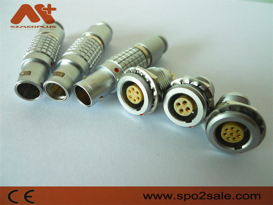 Bakır Altın Kaplama Tıbbi Kablo Bağlantıları Metal 1B 2pin 4pin 5pin 6pin Bağlantısı