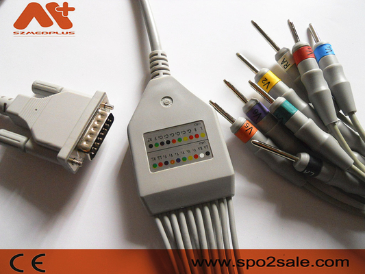 Aspel AsCARD EKG Kablosu 3 Seri Banana 4.0 Din 3.0 Hasta Ucu