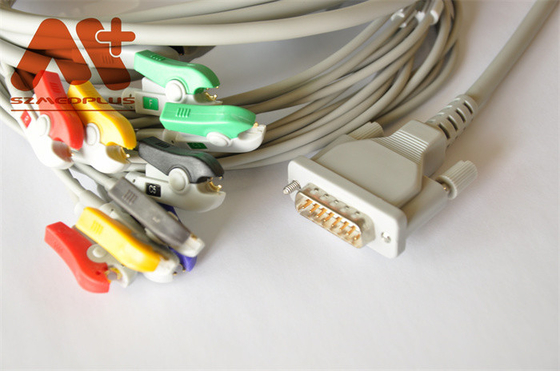 EDAN SE 601 Elektrokardiyograf için güvenlik TPU IEC AHA EKG Kablosu
