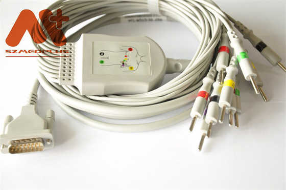 EDAN SE 601 Elektrokardiyograf için güvenlik TPU IEC AHA EKG Kablosu