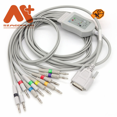 Biolight 10 BLT-1203 BLT E12A BLT E12 E70 E80 EKG Makinesi için Kurşun EKG Kablosu