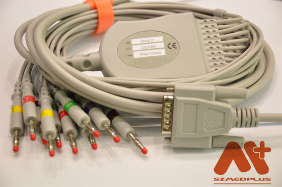 Kardionics 10 Kurşun EKG Kablosu Kardionics için Kardio Touch / Kardio Plug EKG Makinesi